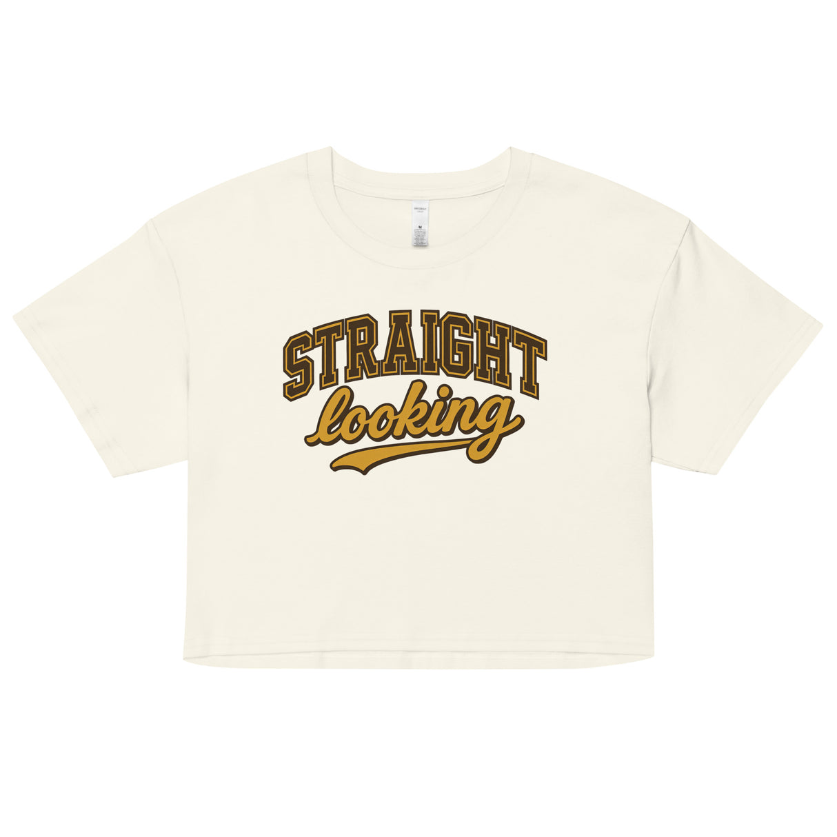 Straight Looking (Crop Top)-Crop Top-Swish Embassy