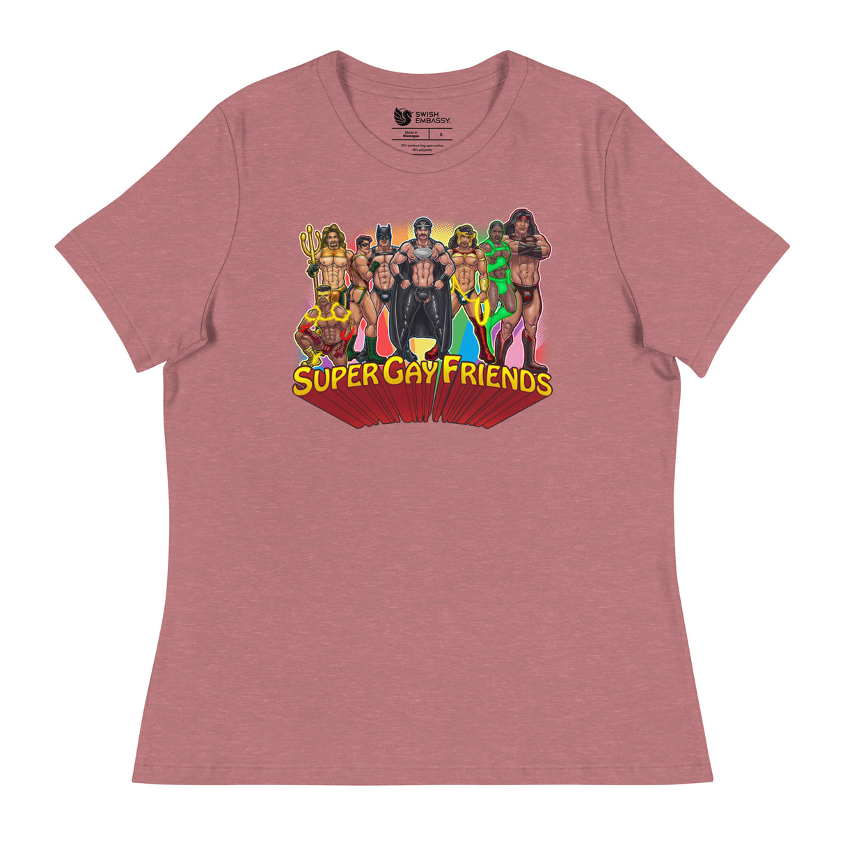 Supergay Friends (Women's Relaxed T-Shirt)-Women's T-Shirts-Swish Embassy