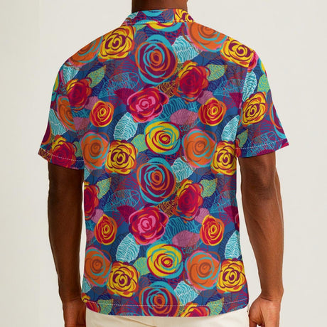 The Roses (Cotton Button Shirt)-Cotton Button Shirt-Swish Embassy