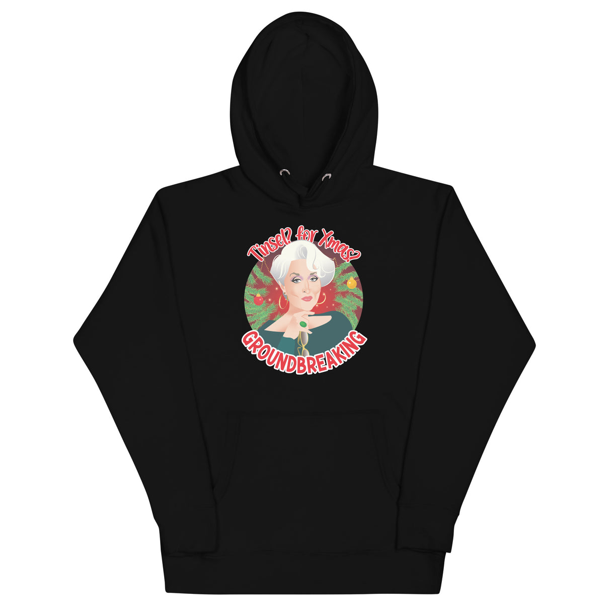 Tinsel for Xmas? Groundbreaking (Hoodie)-Christmas Hoodies-Swish Embassy