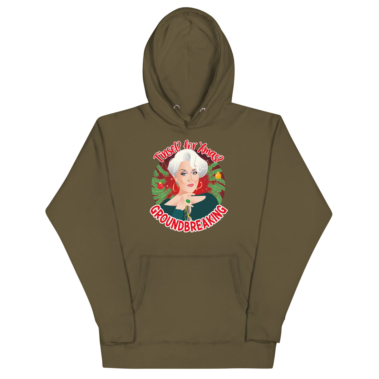 Tinsel for Xmas? Groundbreaking (Hoodie)-Christmas Hoodies-Swish Embassy
