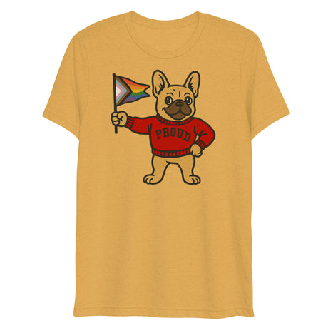 Varsity Pride Puppy (Triblend)-Triblend T-Shirt-Swish Embassy