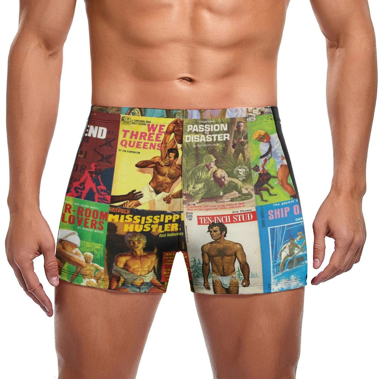 Vintage Pulp (Square Cut Trunks)-Square Cut Trunks-Swish Embassy