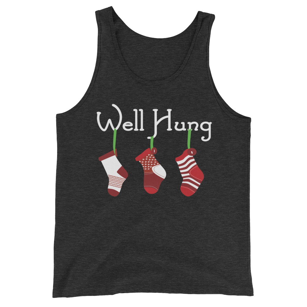 Well Hung Stocking (Tank Top)-Christmas Tank Tops-Swish Embassy