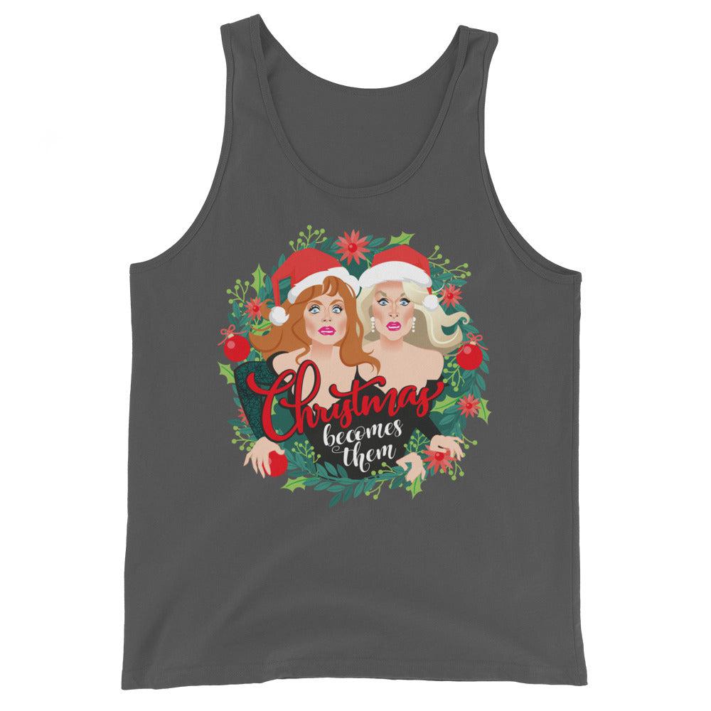 Xmas Becomes Them (Tank Top)-Christmas Tank Tops-Swish Embassy
