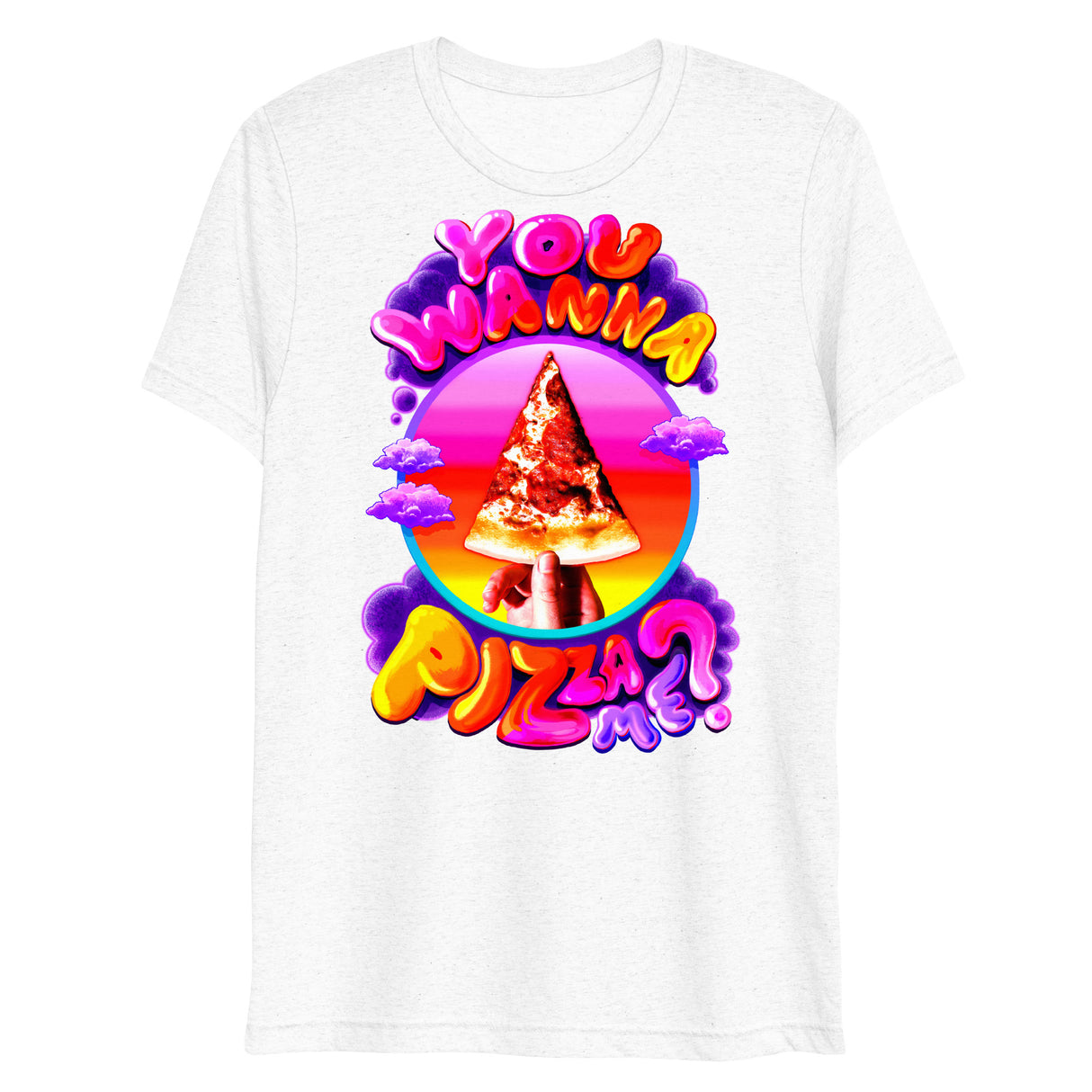 You Wanna Pizza Me? (Triblend)-Triblend T-Shirt-Swish Embassy