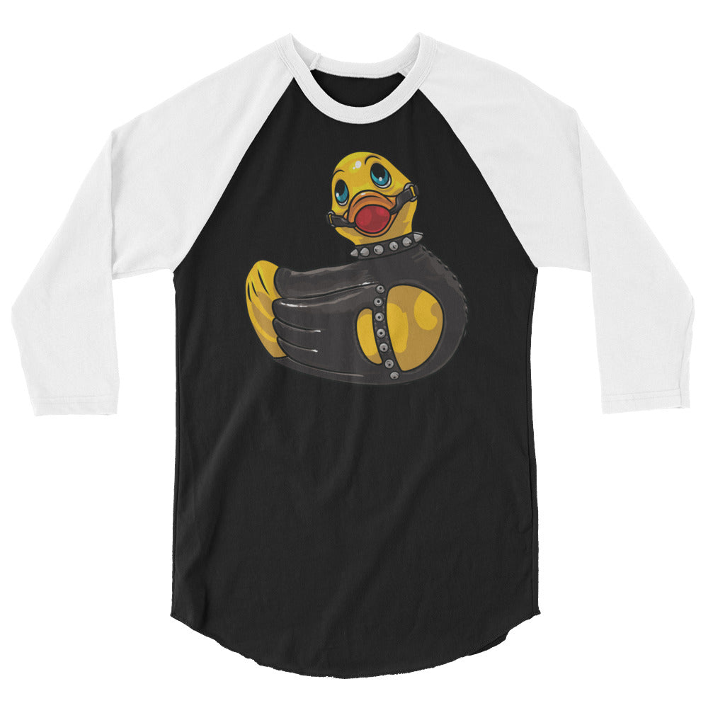Rubber Ducky (Raglan) - Black/White