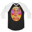 Debut garment mockup | Big Boss Energy (Raglan) | Black/White