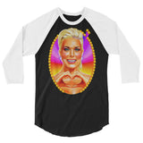 Debut garment mockup | Big Boss Energy (Raglan) | Black/White