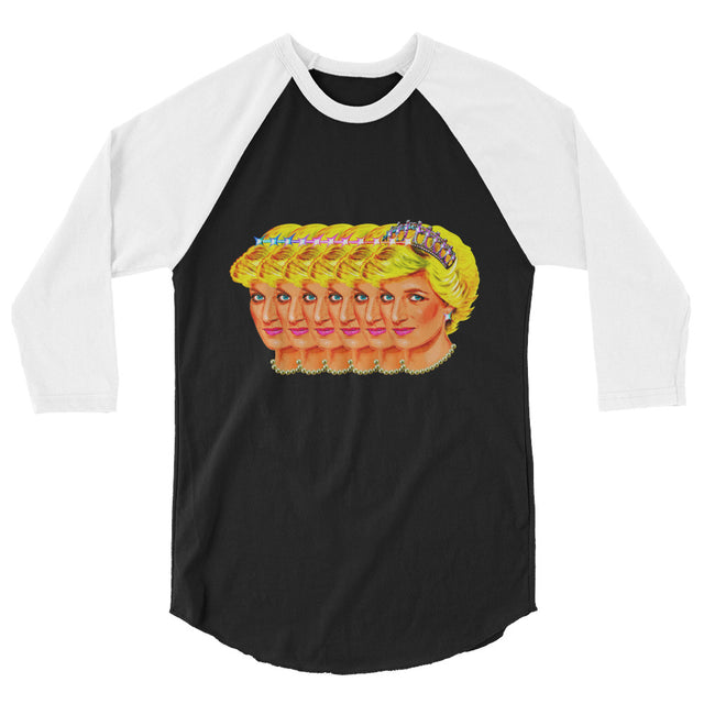 Debut garment mockup | Side-Di (Raglan) | Black/White