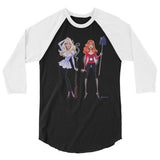 Debut garment mockup | Dead Gorgeous (Raglan) | Black/White