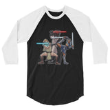 Debut garment mockup | House of Sabre (Raglan) | Black/White