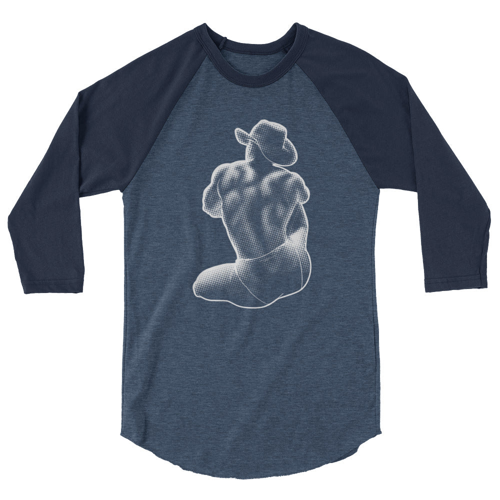 Bikini Cowboy (Raglan) - Heather Denim/Navy