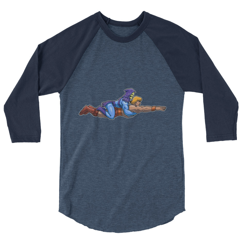 Ambiguously Gay (Raglan) - Heather Denim/Navy
