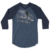 Surrender Dorothy (Raglan) - Heather Denim/Navy