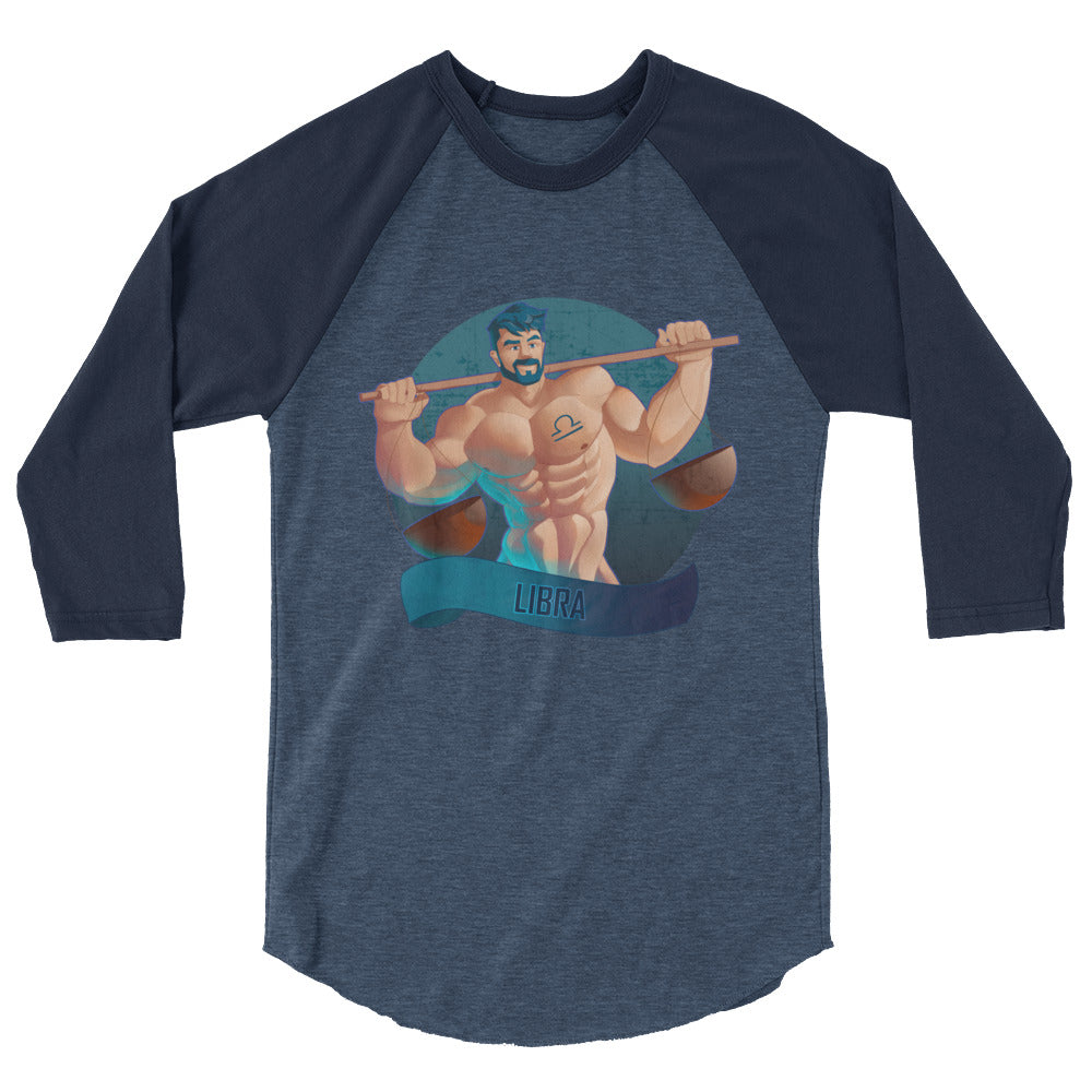 Libra (Raglan) - Heather Denim/Navy