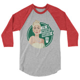 I've Switched Baristas (Raglan) - Heather Grey/Heather Red