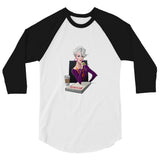 Dragon Lady (Raglan) - White/Black