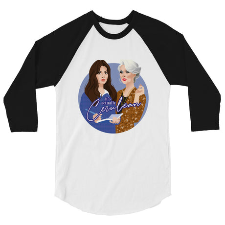 Cerulean (Raglan) - White/Black