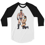 Debut garment mockup | Zoinks (Raglan) | White/Black