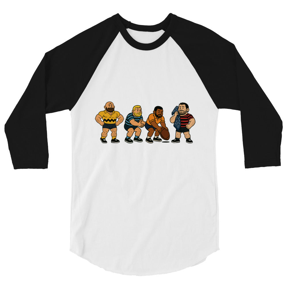 Debut garment mockup | Good Beef (Raglan) | White/Black