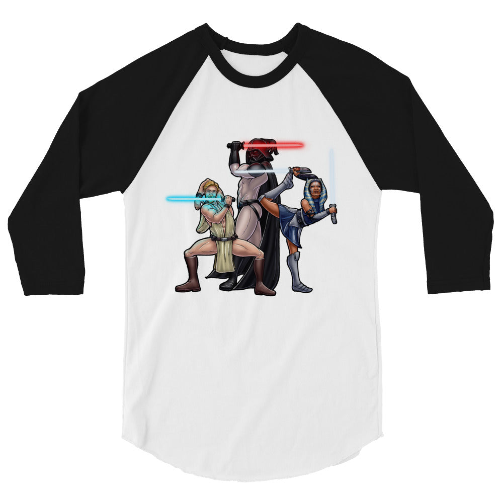 Debut garment mockup | House of Sabre (Raglan) | White/Black