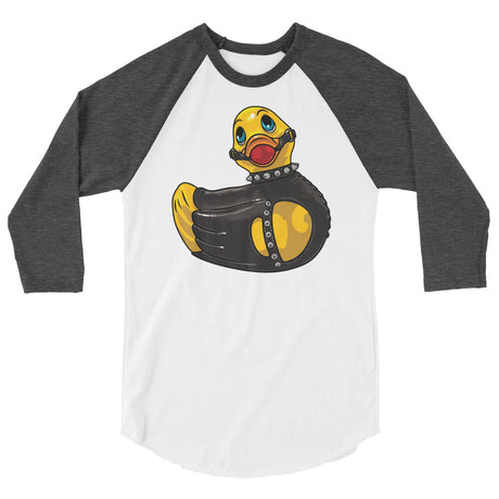 Rubber Ducky (Raglan) - White/Heather Charcoal