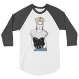 Robyn (Raglan) - White/Heather Charcoal