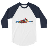 Ambiguously Gay (Raglan) - White/Navy