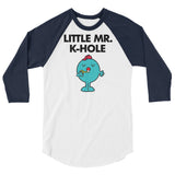 Little Mr. K-Hole (Raglan) - White/Navy