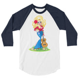Smoky Mountain Glam (Raglan) - White/Navy