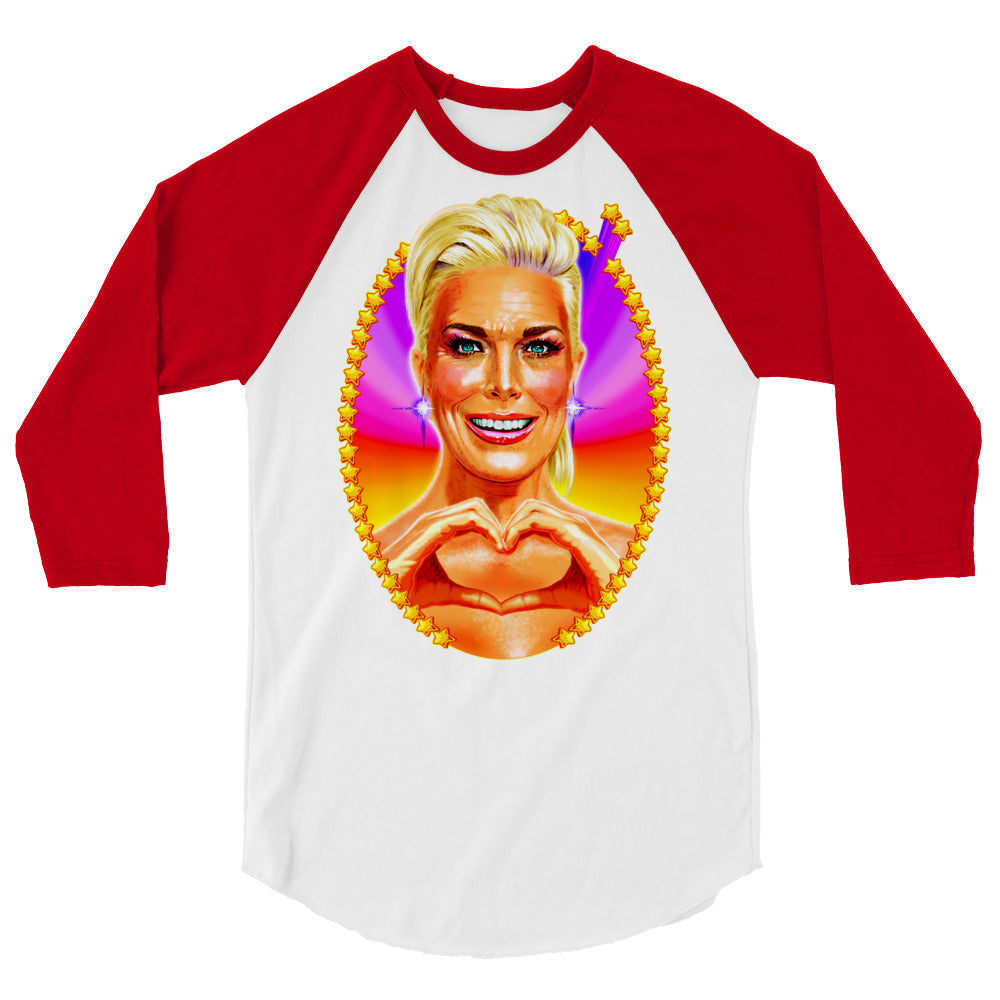 Debut garment mockup | Big Boss Energy (Raglan) | White/Red