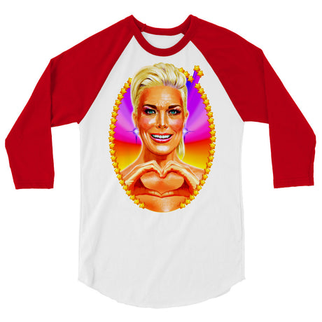 Debut garment mockup | Big Boss Energy (Raglan) | White/Red