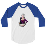Dragon Lady (Raglan) - White/Royal
