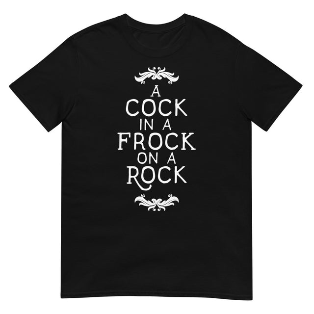 A Cock in a Frock on a Rock (Daily Dozen) - Black