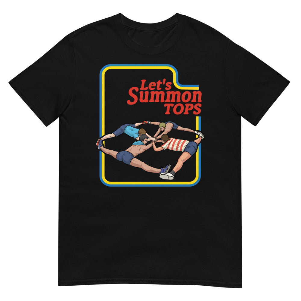 Debut garment mockup | Let's Summon Tops (Daily Dozen) | Black
