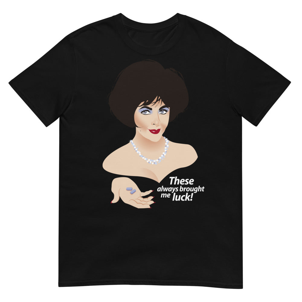 Debut garment mockup | Blue Diamonds (Daily Dozen) | Black