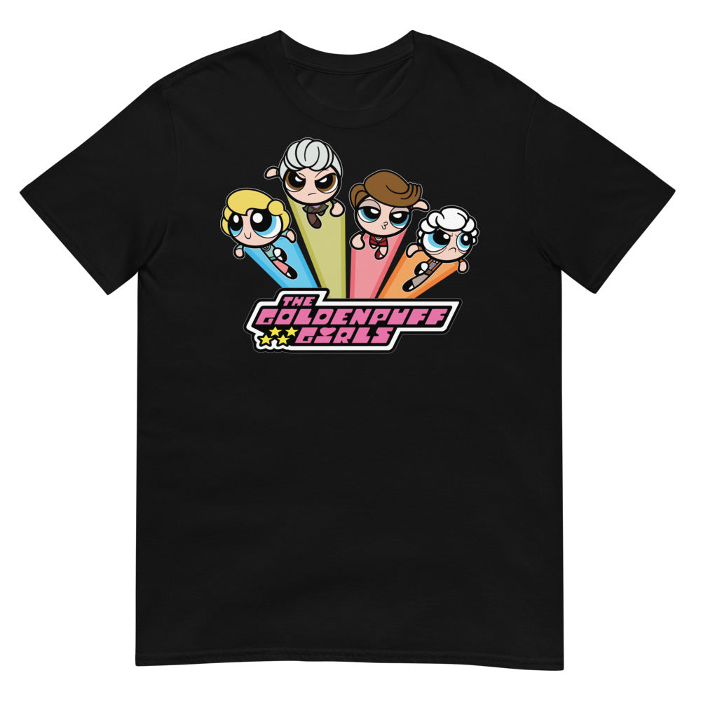Debut garment mockup | Goldenpuff Girls (Daily Dozen) | Black