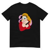 Debut garment mockup | Pink Bird (Daily Dozen) | Black