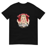 Debut garment mockup | Evil Gays (Daily Dozen) | Black