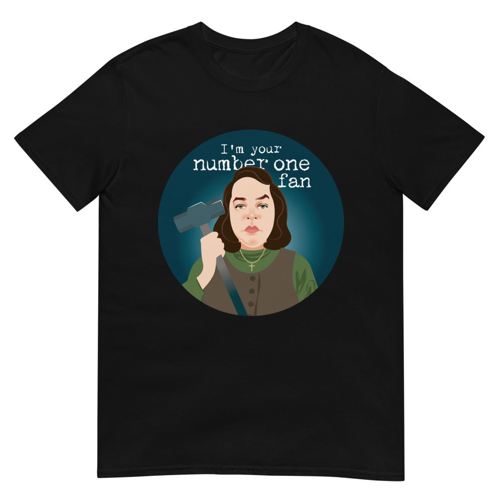 Debut garment mockup | Number One Fan (Daily Dozen) | Black