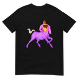 Debut garment mockup | Centaur of Attention (Daily Dozen) | Black