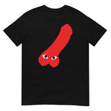 Debut garment mockup | Comme des Scrotums (Daily Dozen) | Black