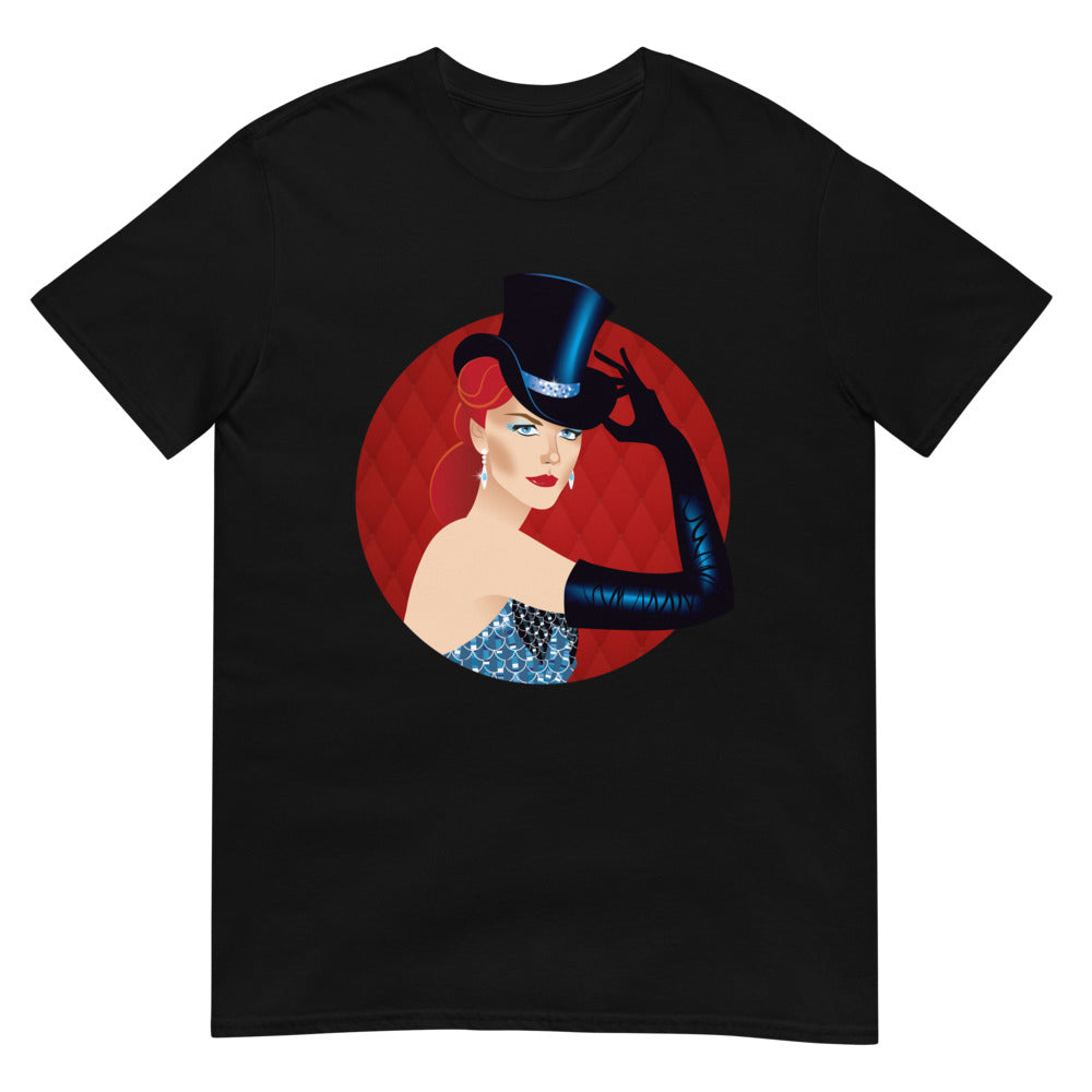 Debut garment mockup | Red Wind Mill (Daily Dozen) | Black