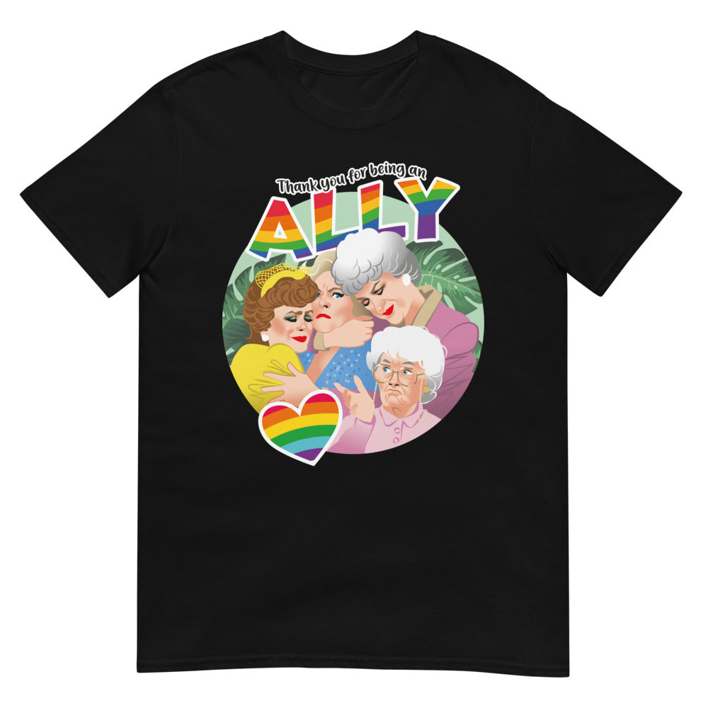 Debut garment mockup | Thank You for Being an Ally (Daily Dozen) | Black
