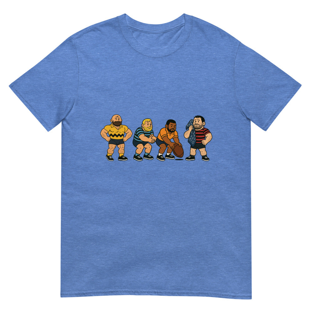 Debut garment mockup | Good Beef (Basic Tee) | Heather Royal