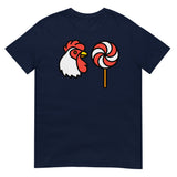 Debut garment mockup | Why did the Chicken (Daily Dozen) | Navy