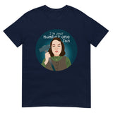 Debut garment mockup | Number One Fan (Daily Dozen) | Navy