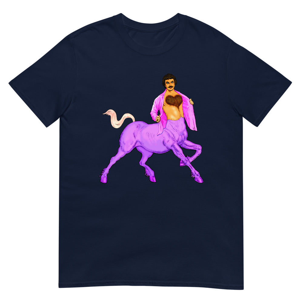 Debut garment mockup | Centaur of Attention (Daily Dozen) | Navy