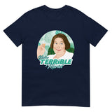 Debut garment mockup | You're Terrible Muriel (Daily Dozen) | Navy